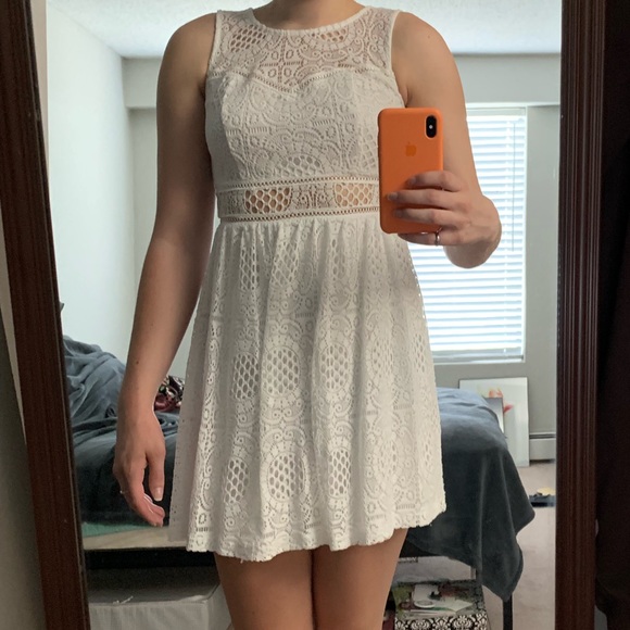 By & By White Lace Dress - Picture 2 of 6